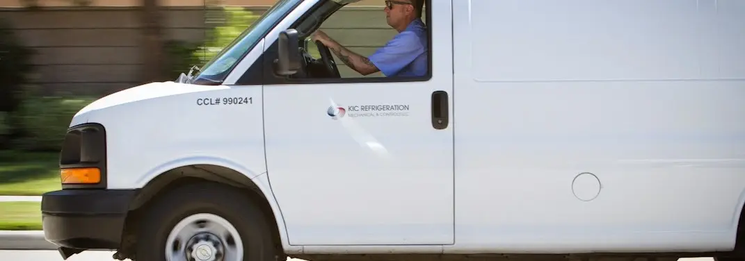 KIC Refrigeration service vehicle serving Sheffield area